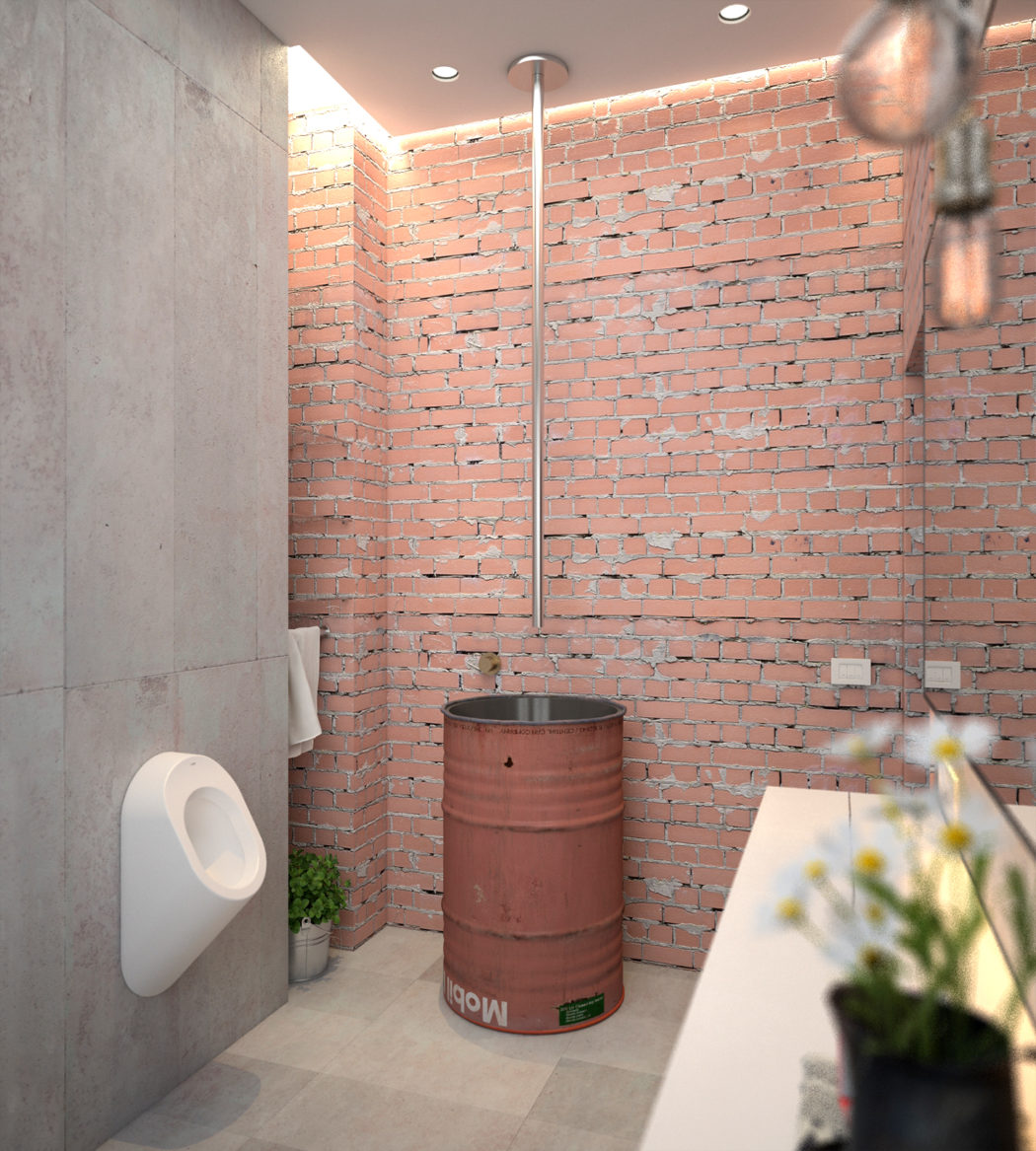3D ontwerpen een industrieel toilet –