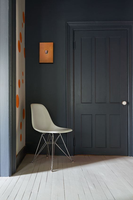 mosterd klok Geplooid Deur in dezelfde kleur als muur – Interieur-inrichting.net