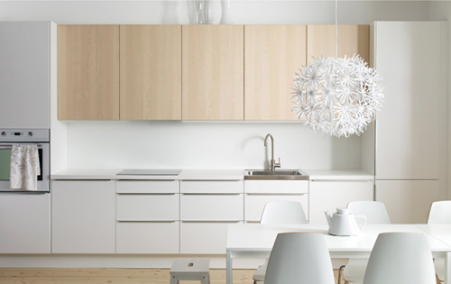 tij schild Weggelaten IKEA keuken - wit en minimalistisch – Interieur-inrichting.net