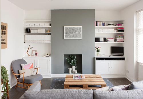 Betere Kleine woonkamer inrichten met wit en grijs – Interieur inrichting GH-94