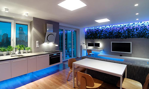 kam binnenplaats extase Moderne keuken met led verlichting – Interieur-inrichting.net