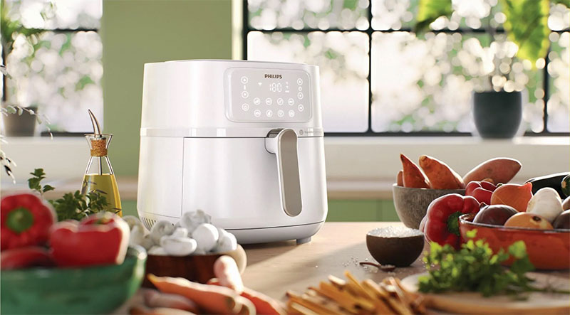 mooie design airfryer Philips HD9285 00 Wit