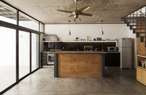 moeder omvang Ontslag Stoere keuken met beton, staal en hout – Interieur-inrichting.net